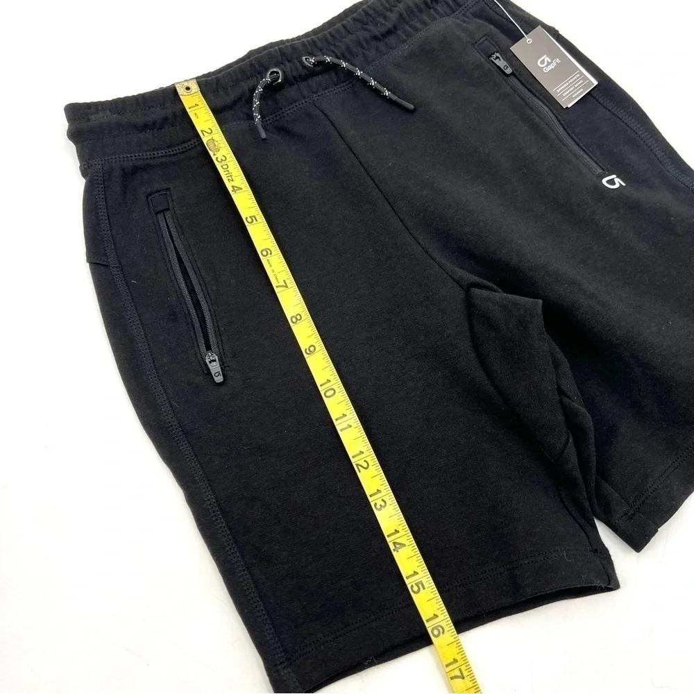 NWT GAP FIT Girl's Black Athleisure Sweat Shorts Size 12